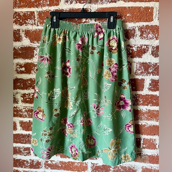 Blair green midi floral skirt - Picture 4 of 4